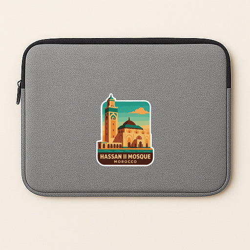 Hassan II Mosque Morocco Iron On Heat Transfer Vinyl HTV Die-Cut Symbolic