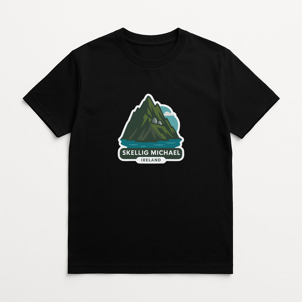 Skellig Michael Ireland Iron On Heat Transfer Vinyl HTV Die-Cut Symbolic
