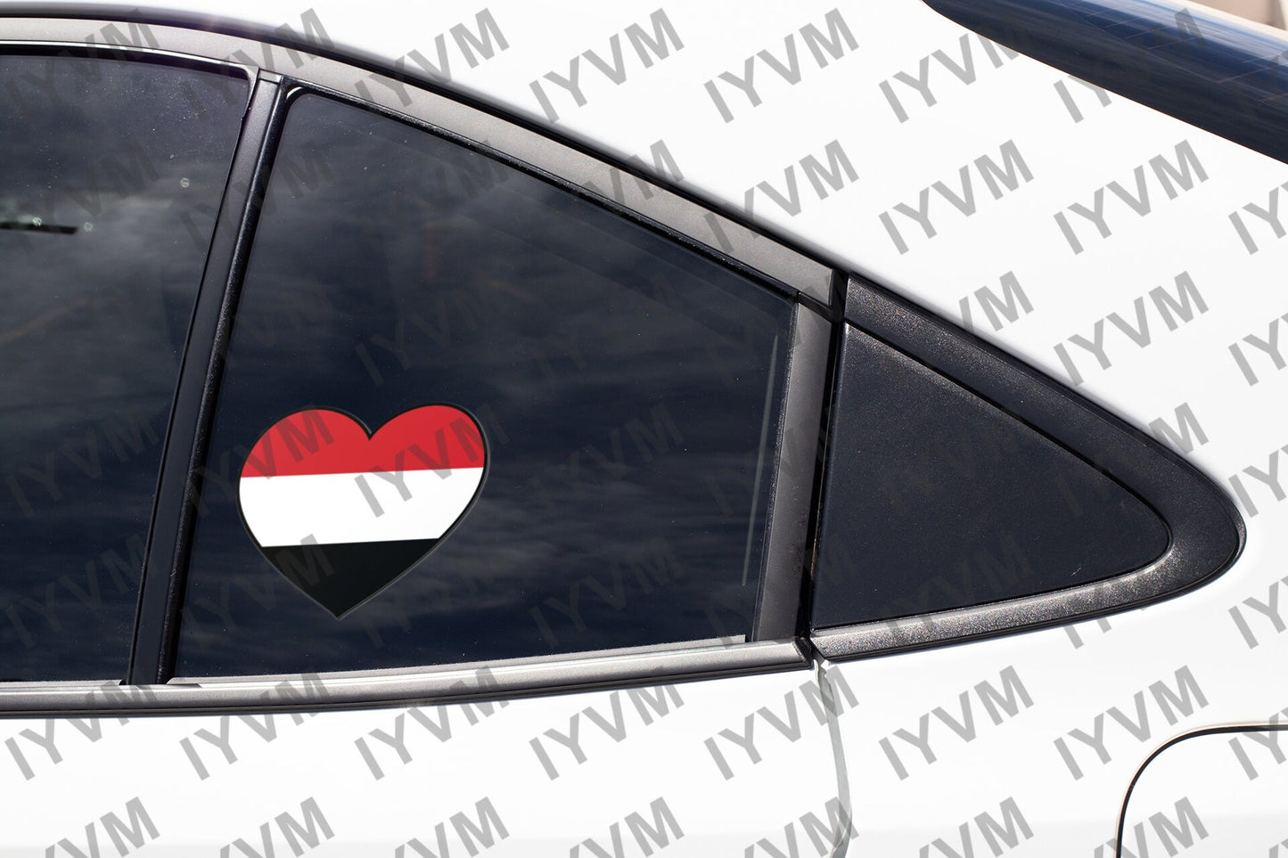 Yemen Flag Heart Sticker Decal / Republic of Yemen / Sanaa / Yemeni Yemenite