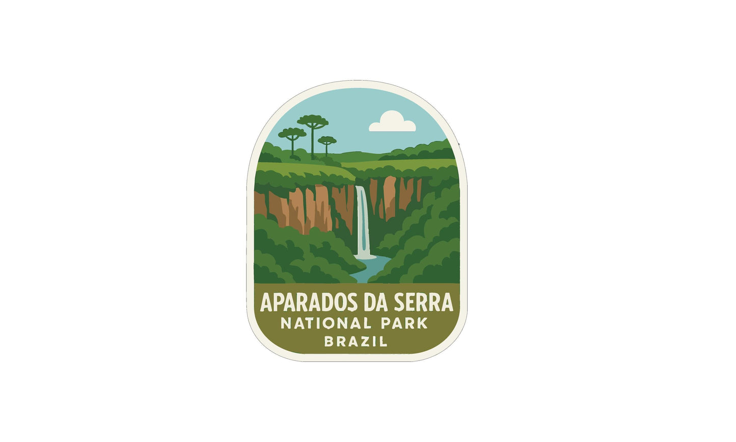 a sticker or emblem for the Aparados da Serra National Park in Brazil.