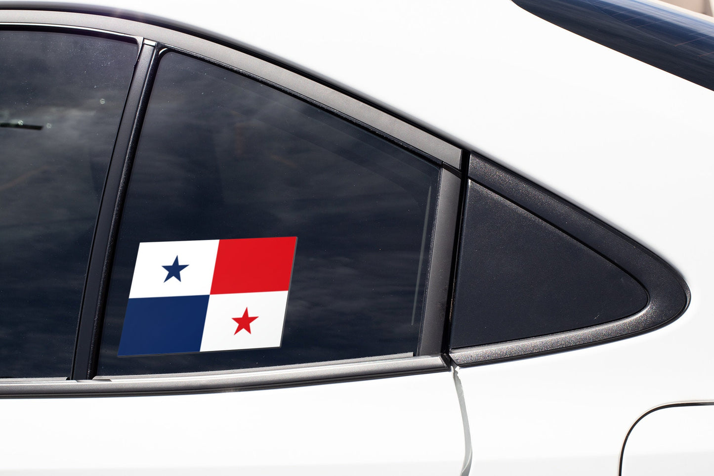 Panama Flag Sticker Decal / Republic of Panama / Pro Mundi Beneficio / Panama City / Panamanian