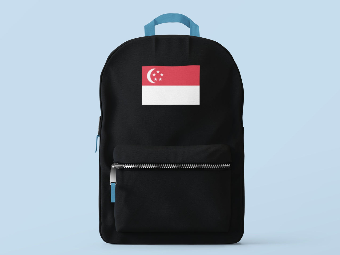 Singapore Flag Iron On Heat Transfer Vinyl HTV / Republic of Singapore / Majulah Singapura / Singaporean /