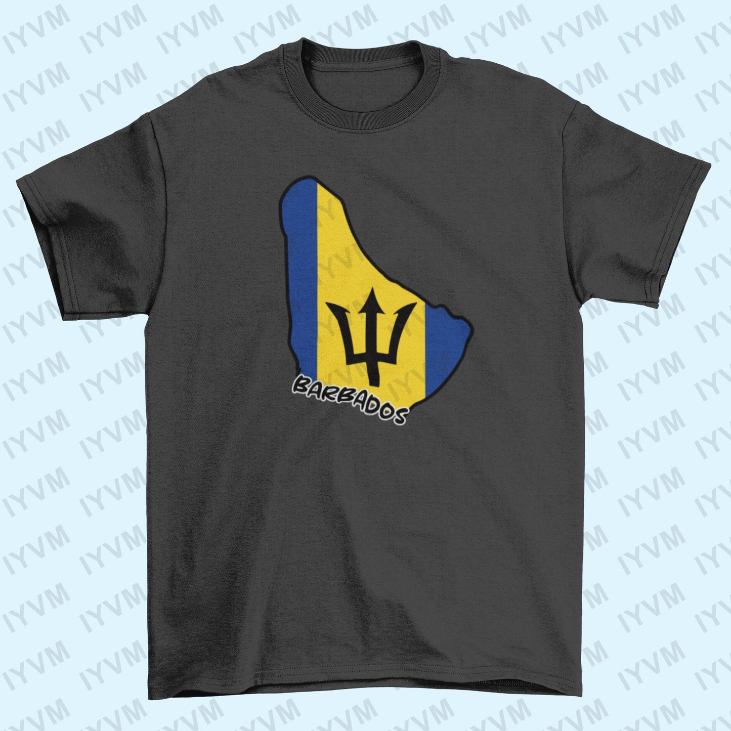Barbados Map Iron On Heat Transfer Vinyl HTV / Bridgetown  / Pride and Industry / Barbadian Bajan