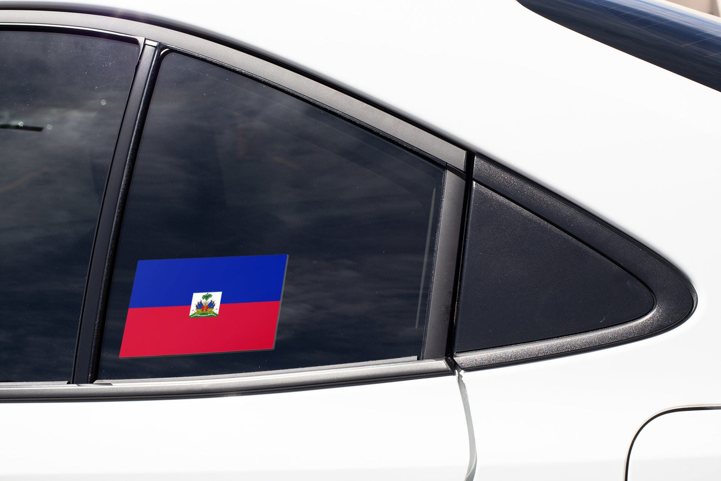 Haiti Flag Sticker Decal / Republic of Haiti / Hayti / Liberté, égalité, fraternité / Port-au-Prince / Haitian