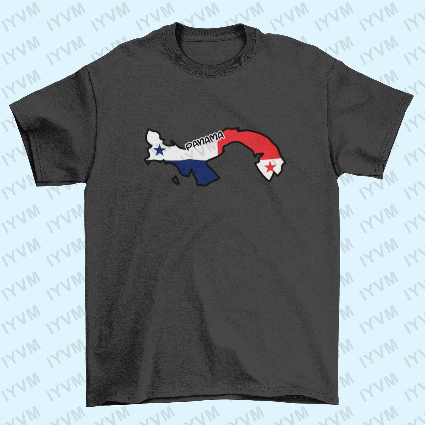 Panama Map Iron On Heat Transfer Vinyl HTV / Republic of Panama / Pro Mundi Beneficio / Panama City / Panamanian