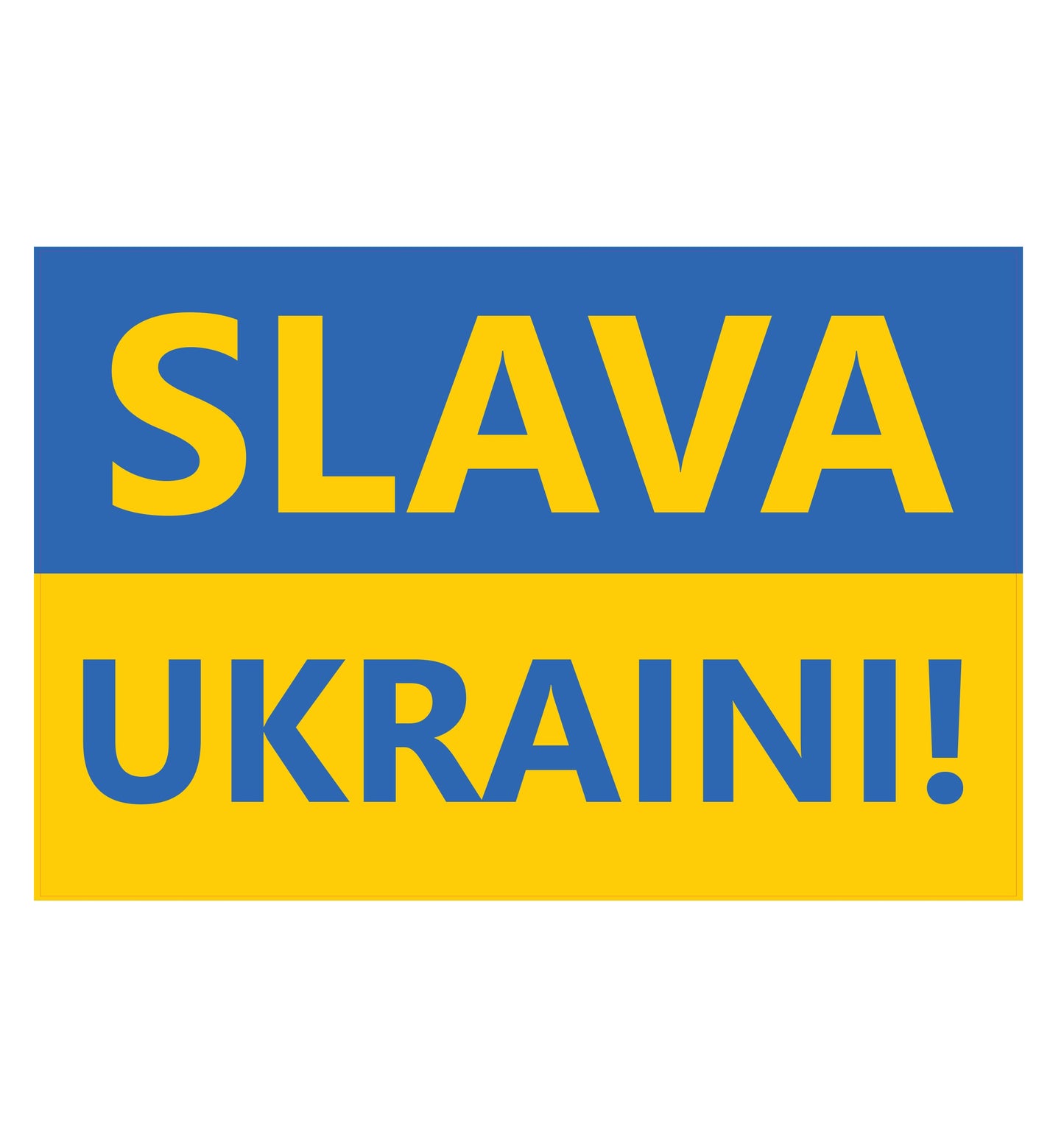 Slava Ukraini! Sticker Decal Volodymyr Zelensky Glory to Ukraine I Stand with Ukraine Russia Invasion Anti War No to War Pray for Ukraine
