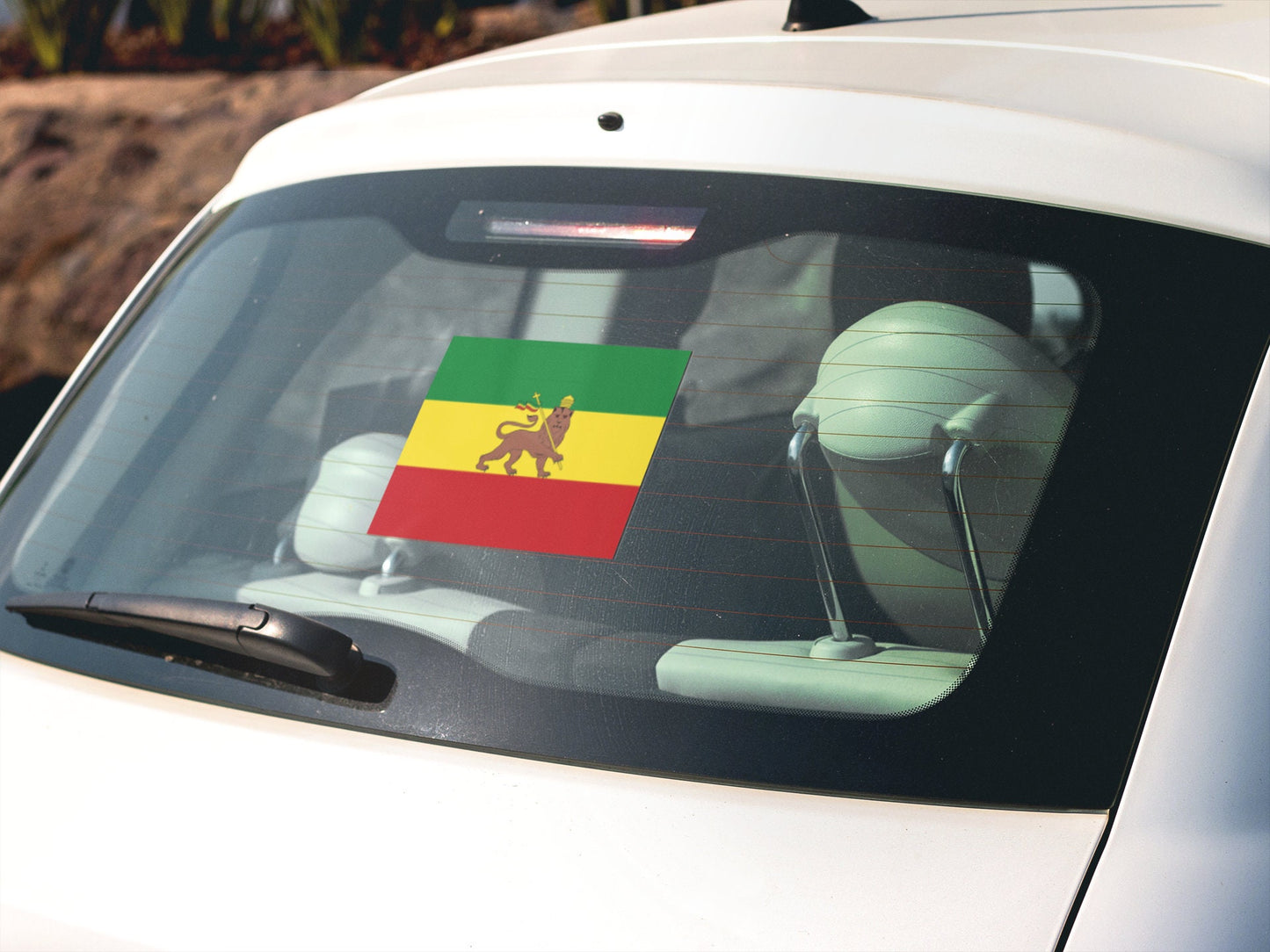Rasta Flag Sticker Decal Rastafari Rastafarianism Jamaica Rastafarian Reggae Caribbean Pot Legalization Marijuana Weed