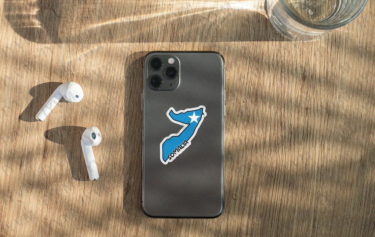 Somalia Map Flag Sticker Decal / Federal Republic of Somalia / Jamhuuriyadda Federaalka Soomaaliya / Mogadishu / Somali Somalian /