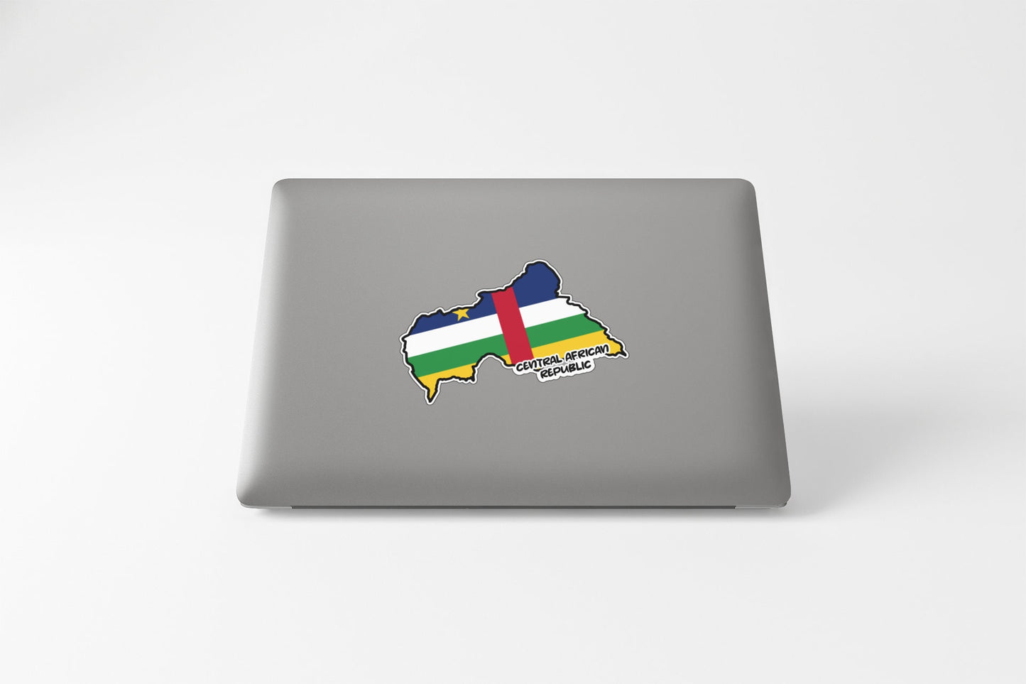 Central African Republic Map Flag Sticker Decal
