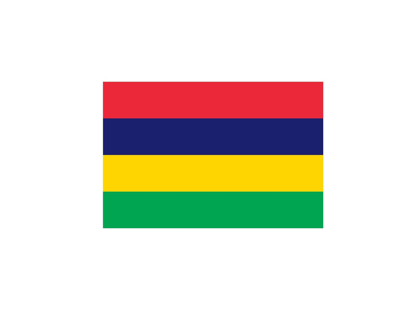 Mauritius Flag Sticker Decal