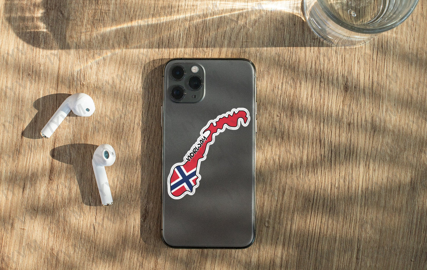 Norway Map Flag Sticker Decal / Norwegian / Kingdom of Norway / Oslo
