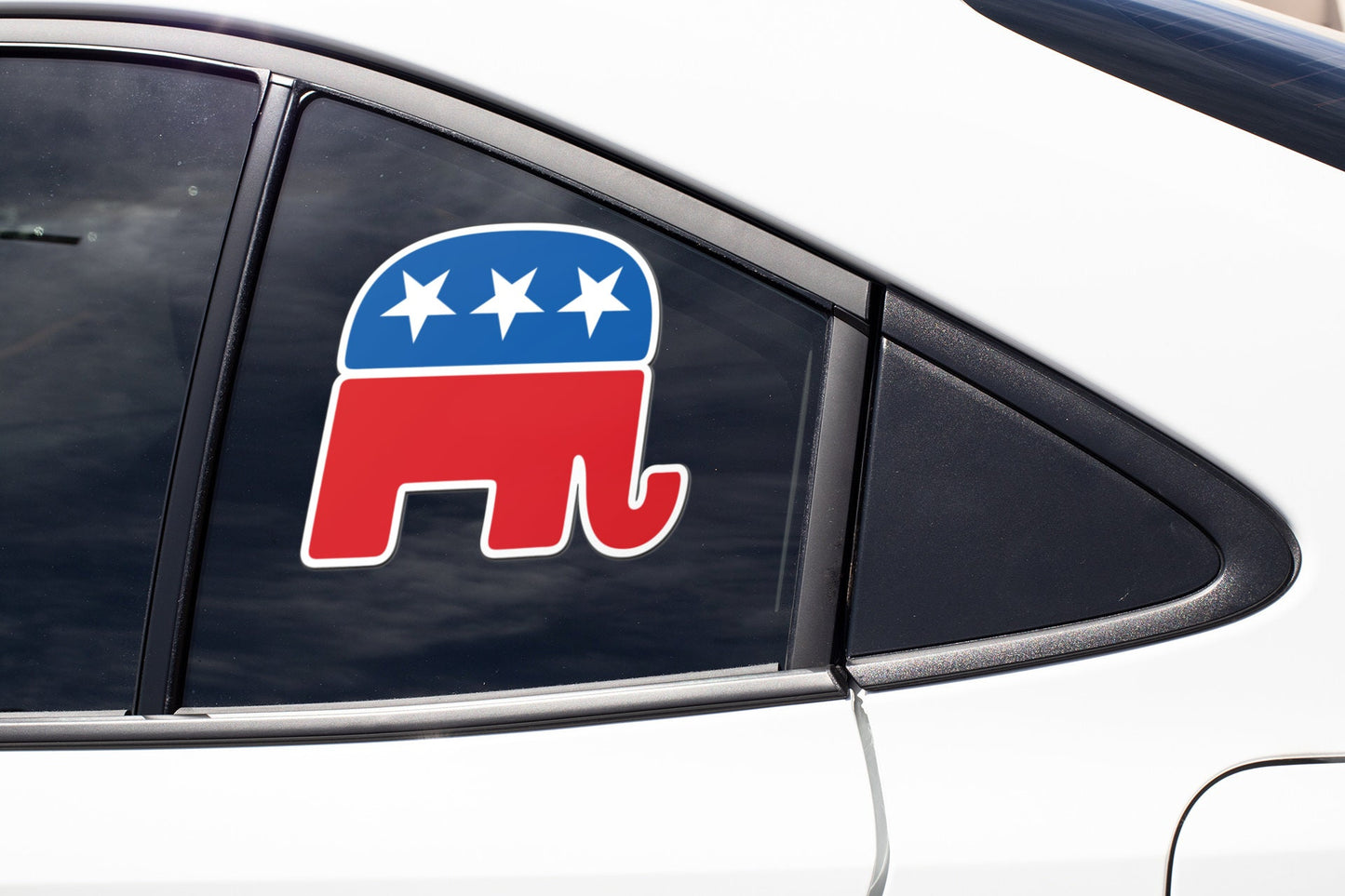Republican Elephant Sticker Decal Republican GOP Party 2024 Presidential Election