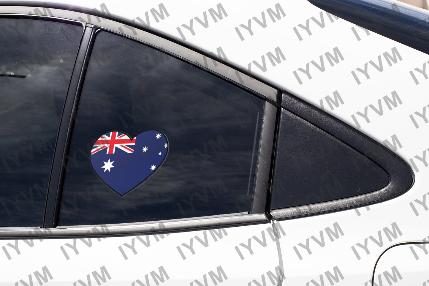 Australia Flag Heart Sticker Decal / Canberra / Australian