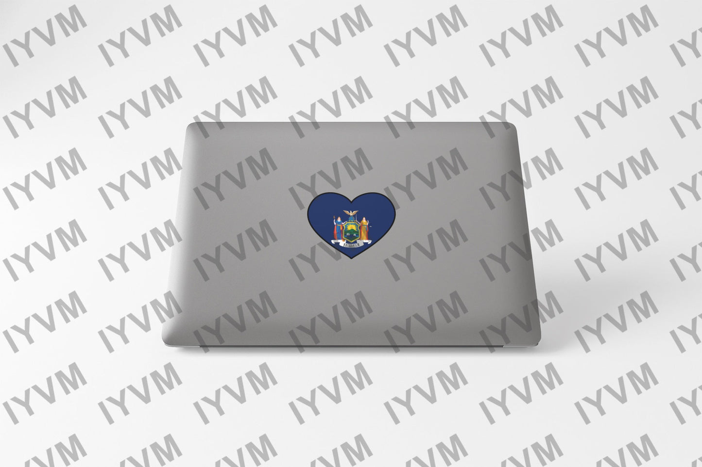 State of New York Flag Heart Sticker Decal  USA New York State  Albany  The Empire State  Excelsior State  Evil Empire