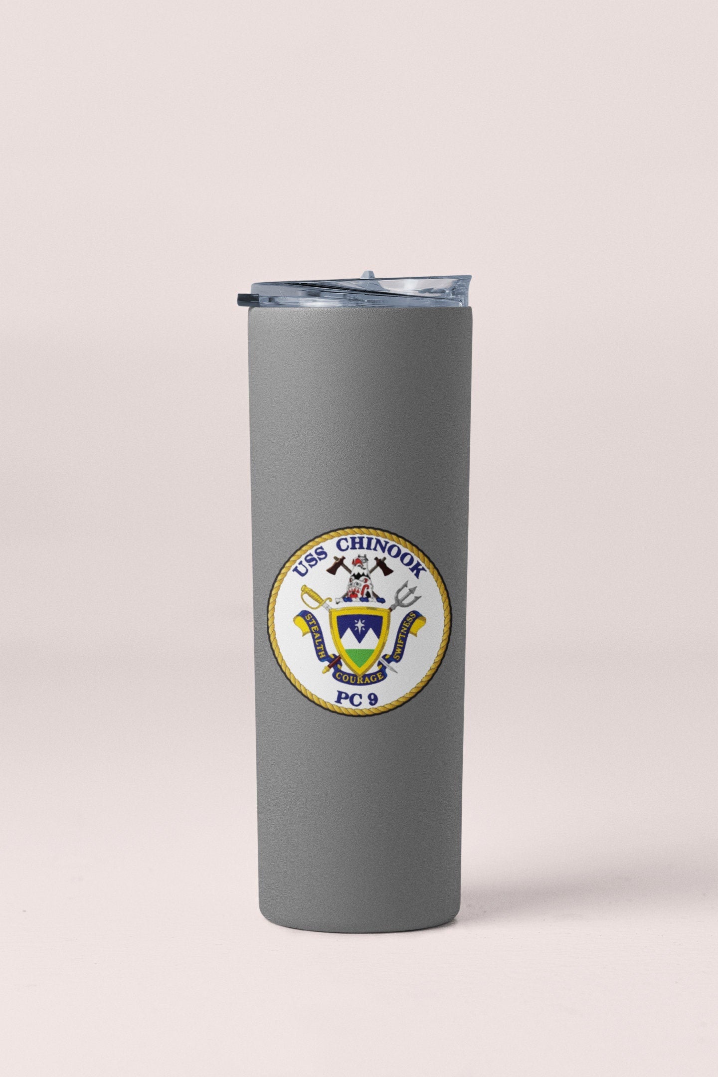 USS Chinook PC-9 Badge Sticker Decal Cyclone Class Patrol boat Car Sticker Bumper Sticker for Car Emblem