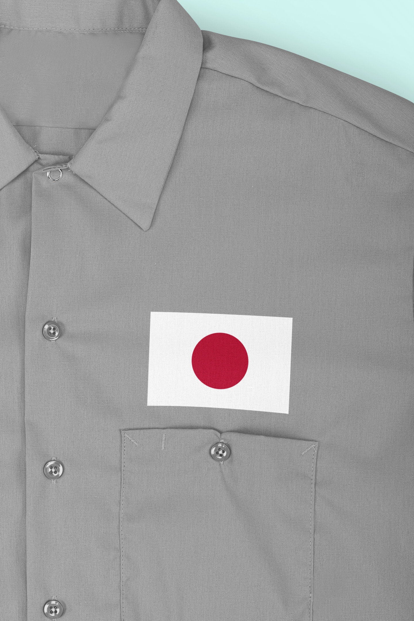 Japan Flag Iron On Heat Transfer Vinyl HTV / 日本国 / Japanese / Tokyo / Nippon