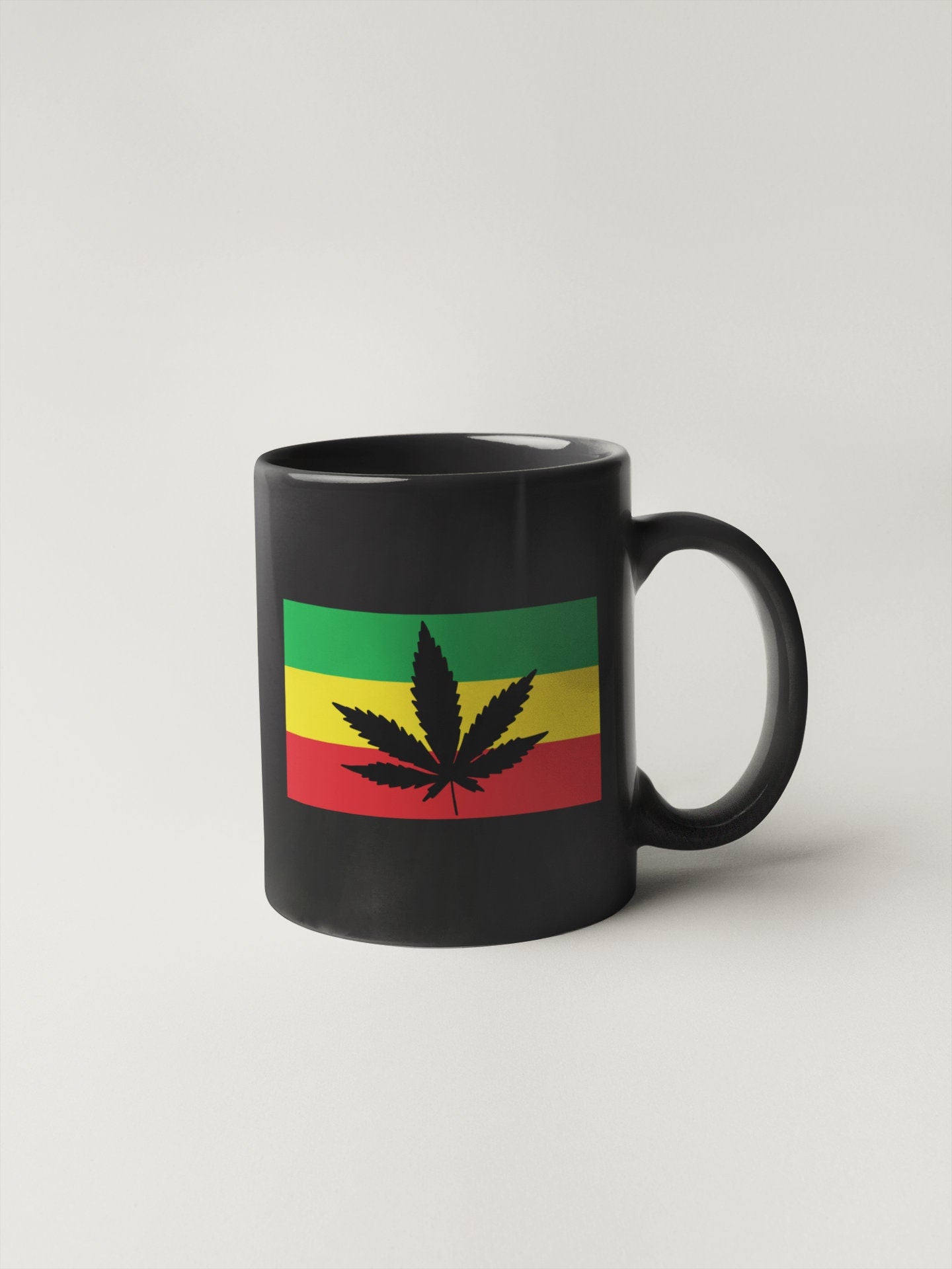 Rasta Mota Leaf Flag Sticker Decal Rastafari Rastafarianism Jamaica Rastafarian Reggae Caribbean Cannabis Pot Legalization Marijuana Weed