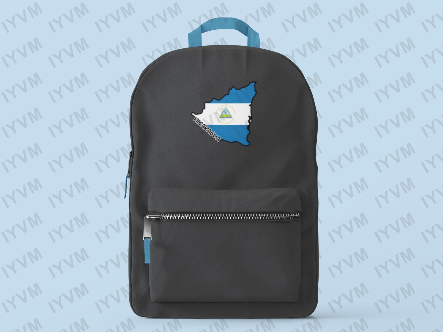Nicaragua Map Iron On Heat Transfer Vinyl HTV / Republic of Nicaragua / República de Nicaragua / En Dios confiamos / Managua /