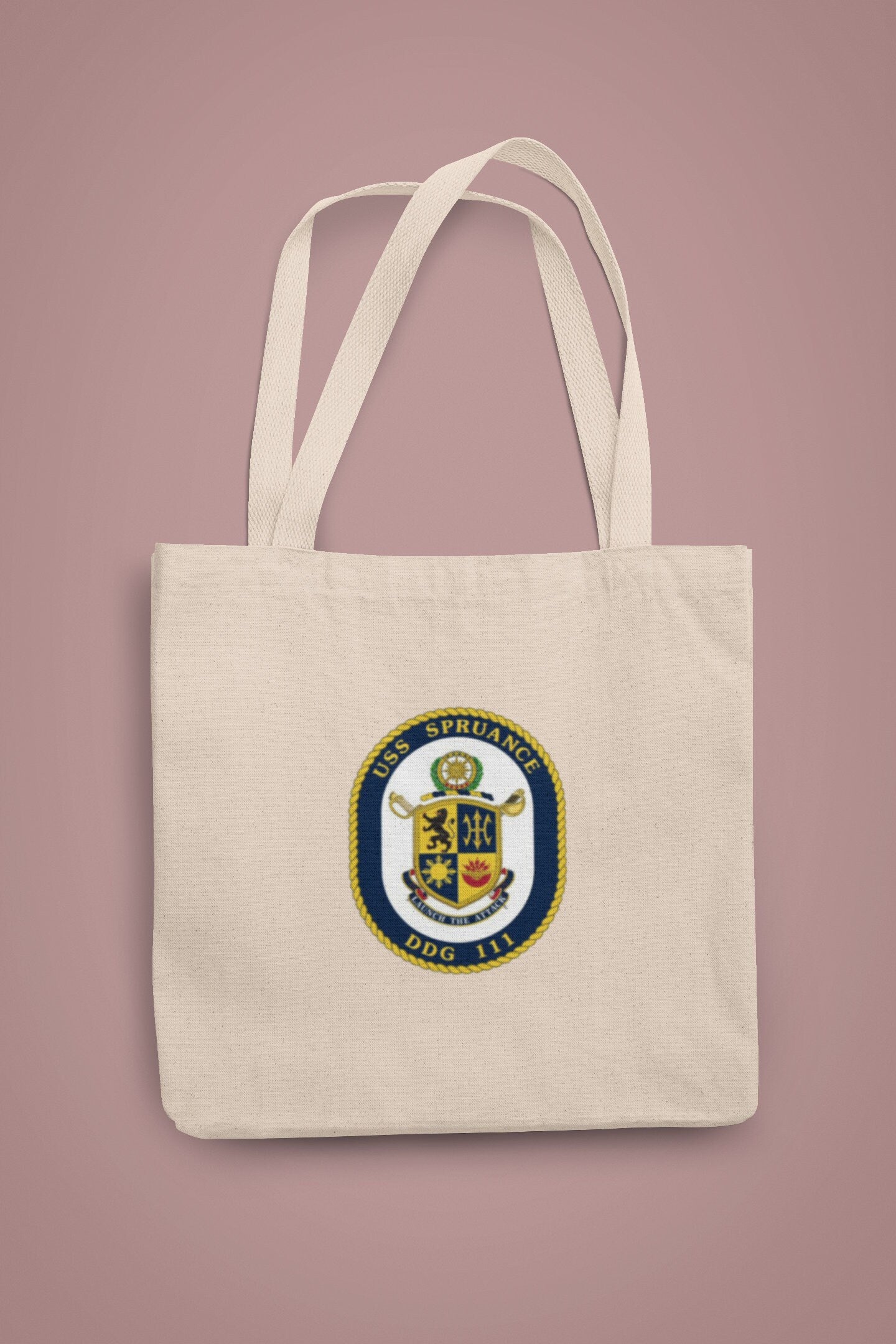 USS Spruance DDG-111 Badge Iron On Heat Transfer Vinyl HTV Arleigh Burke Class Destroyer