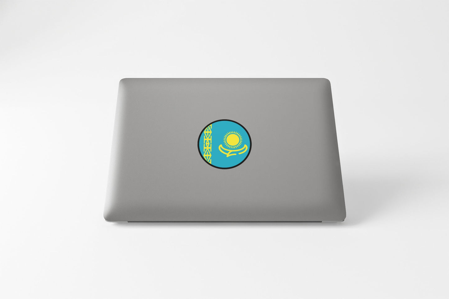 Kazakhstan Flag Circle Sticker Decal