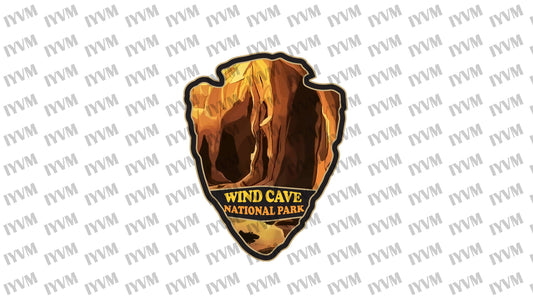Wind Cave National Park Sticker Decal - US National Parks Series