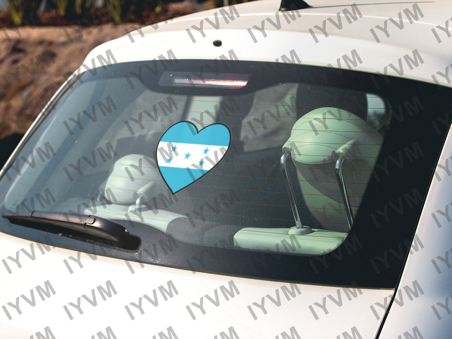 Honduras Flag Heart Sticker Decal / Republic of Honduras / Libre, Soberana e Independiente / Tegucigalpa / Honduran