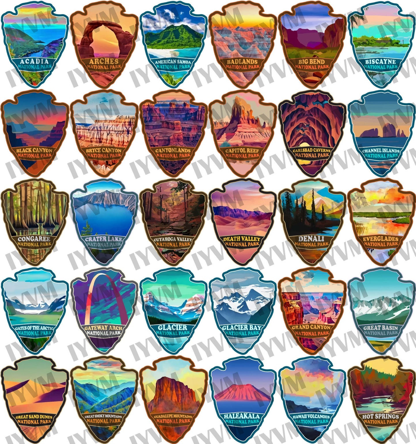 Acadia National Park Sticker Decal - US National Parks Series