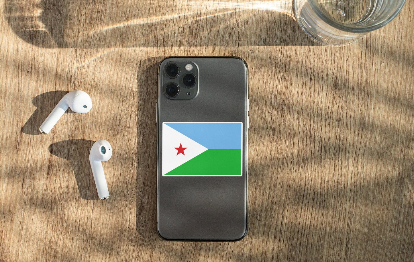 Djibouti Flag Sticker Decal