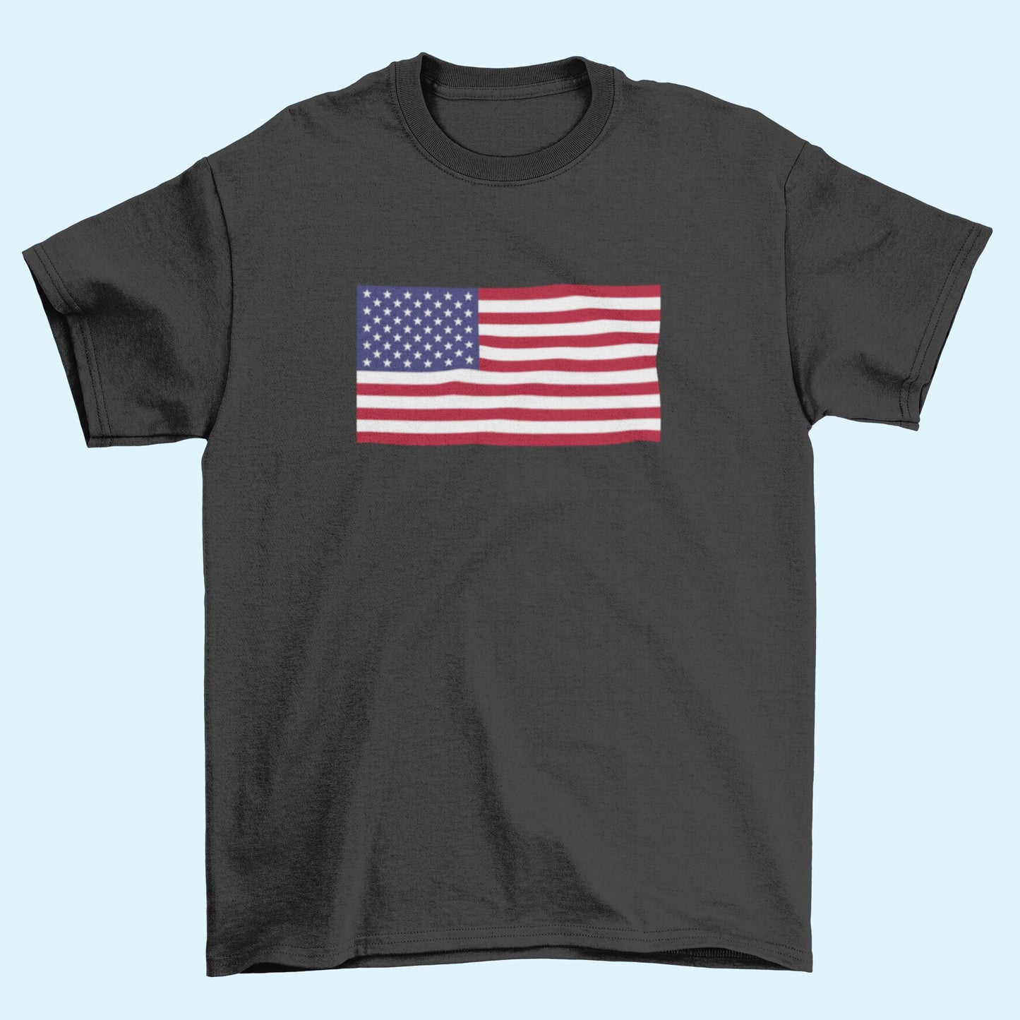 USA Flag Iron On Heat Transfer Vinyl HTV / United States of America / In God We Trust / Washington DC / American