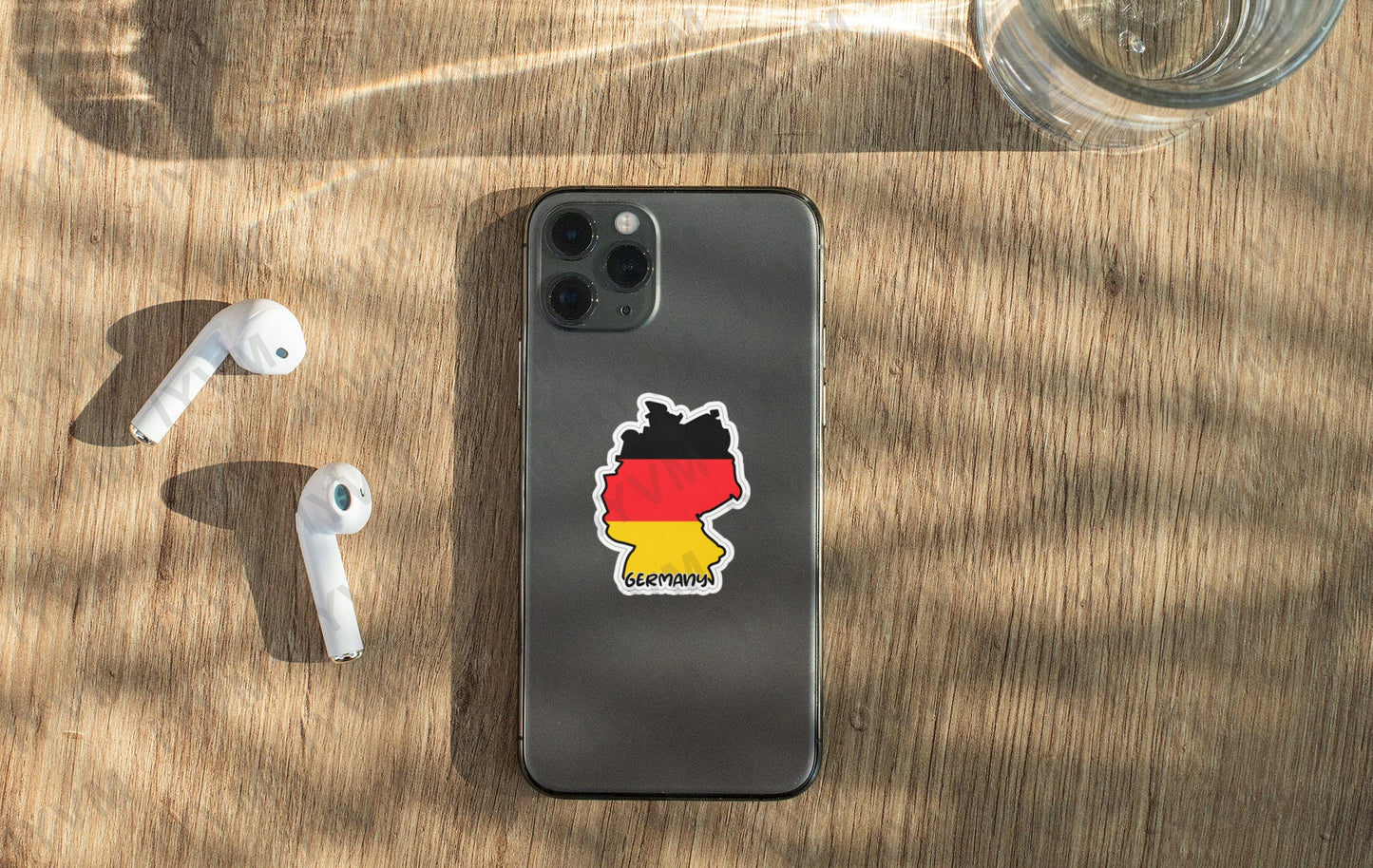 Germany Map Flag Sticker Decal / Federal Republic of Germany / Berlin / German / Bundesrepublik Deutschland