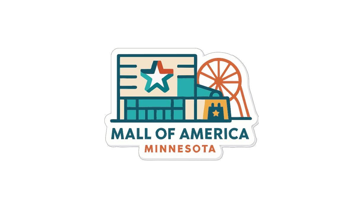 Mall of America Minnesota Iron On Heat Transfer Vinyl HTV Die-Cut Symbolic