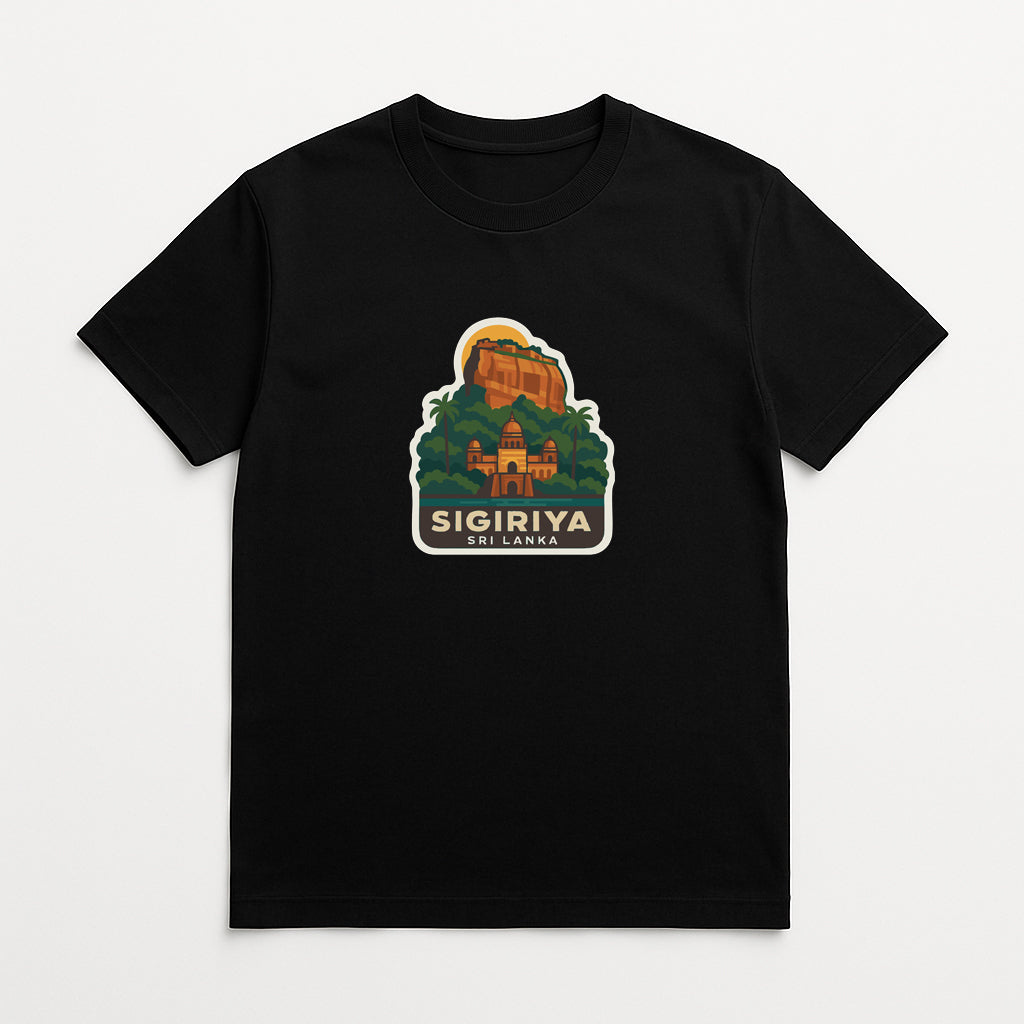 Sigiriya Rock Fortress Sri Lanka Iron On Heat Transfer Vinyl HTV Symbolic