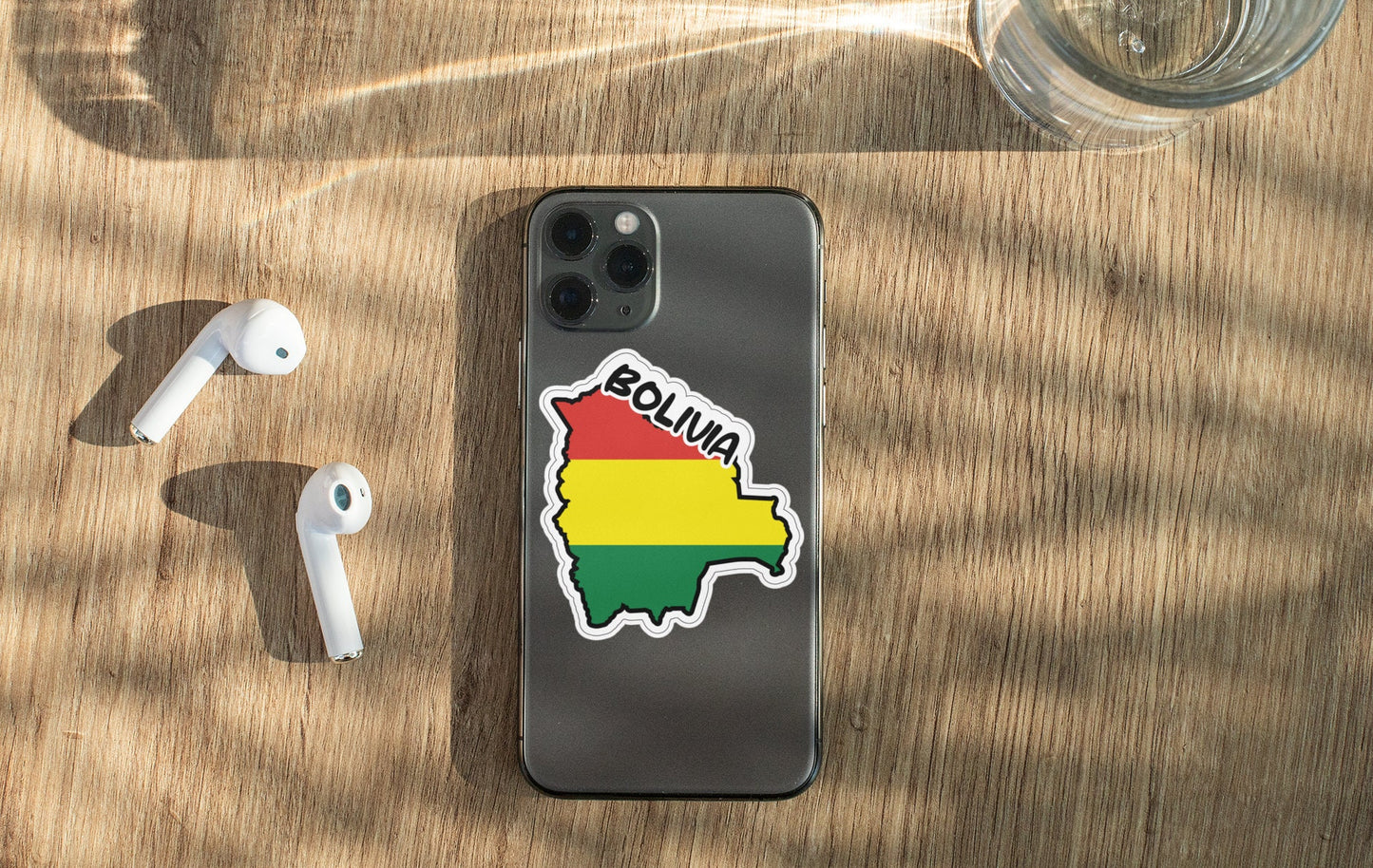 Bolivia Map Flag Sticker Decal