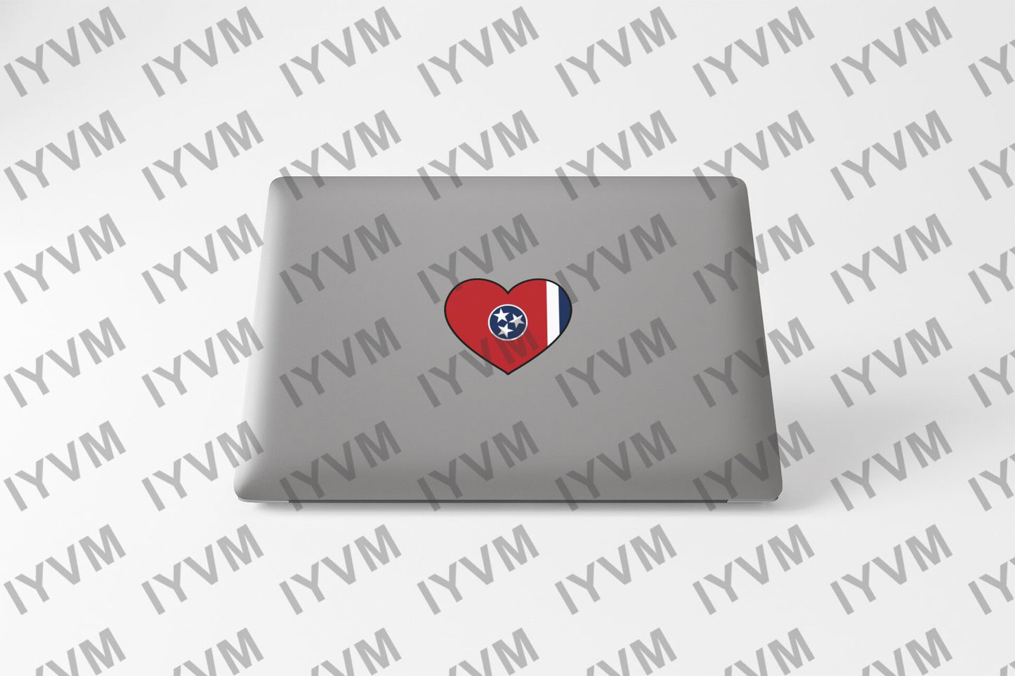 State of Tennessee Flag Heart Sticker Decal  USA Tennessee State  Nashville  The Volunteer State  Big Bend State  Butternut State /