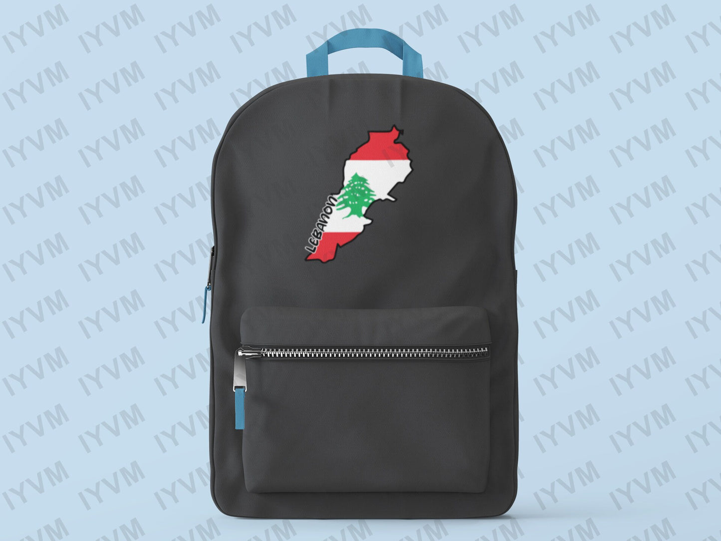 Lebanon Map Iron On Heat Transfer Vinyl HTV / Republic of Lebanon / Lebanese Republic / Beirut / Lebanese