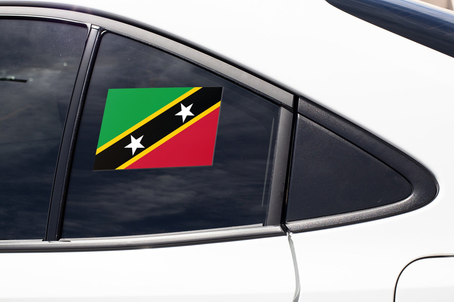 Saint Kitts and Nevis Flag Sticker Decal