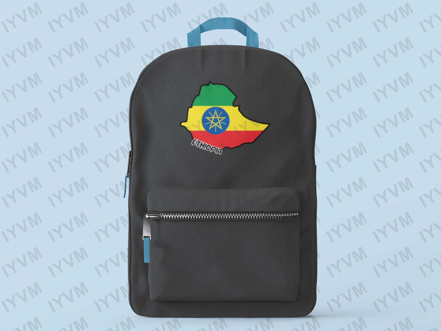 Ethiopia Map Iron On Heat Transfer Vinyl HTV / Federal Democratic Republic of Ethiopia / Addis Ababa / Ethiopian