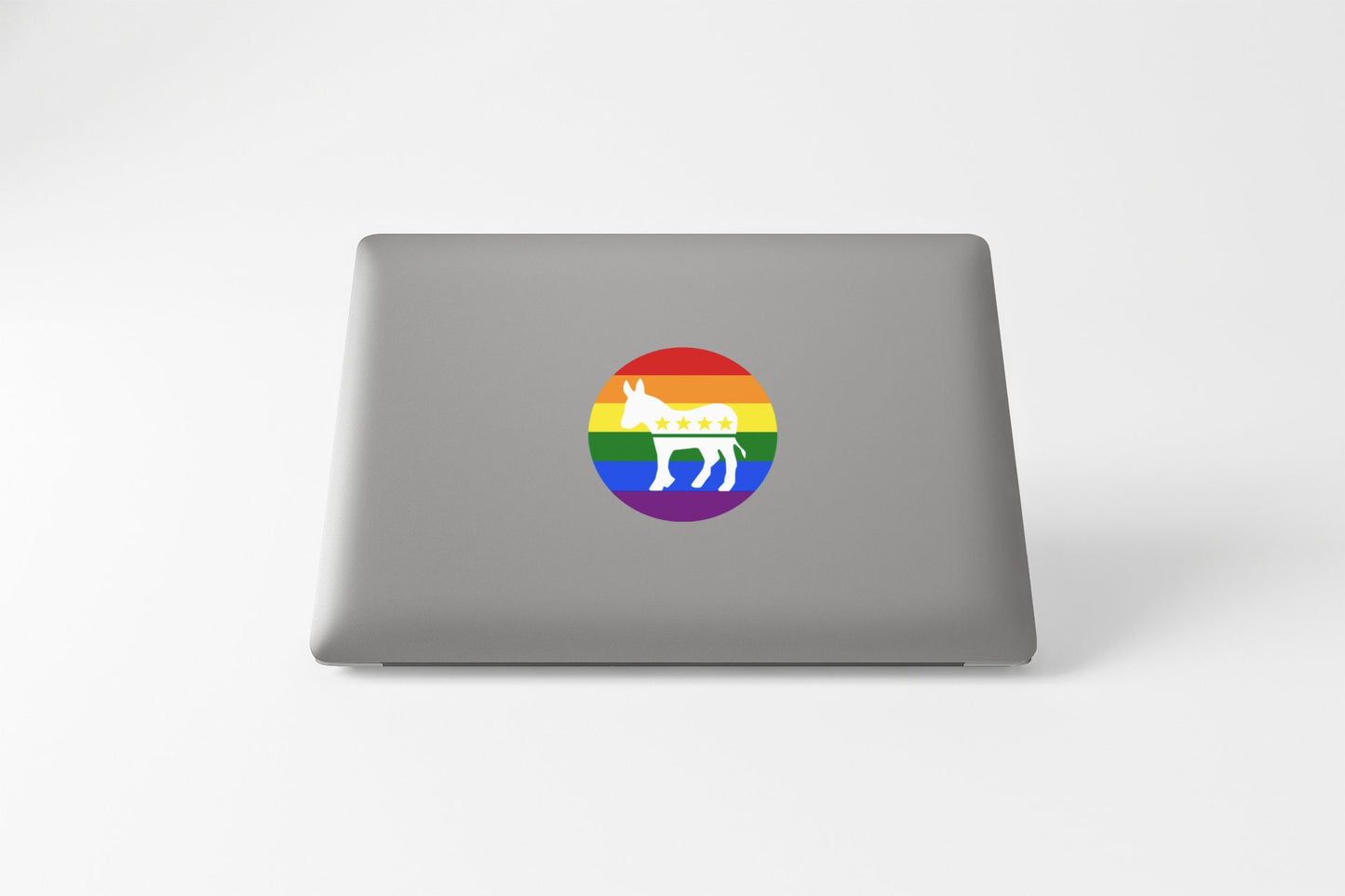 LGBTQ Democratic Donkey Rainbow Joe Biden Kamala Harris Sticker Decal Democratic Party Democrat 2024 Presidential Election