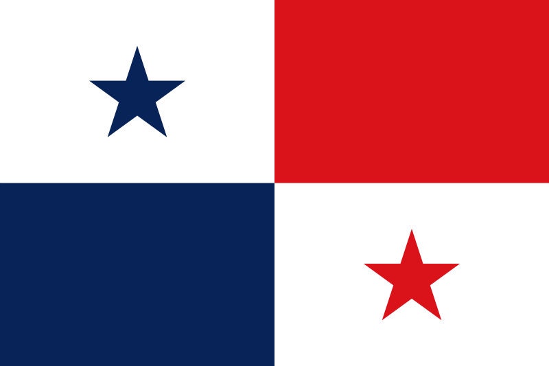Panama Flag Sticker Decal / Republic of Panama / Pro Mundi Beneficio / Panama City / Panamanian