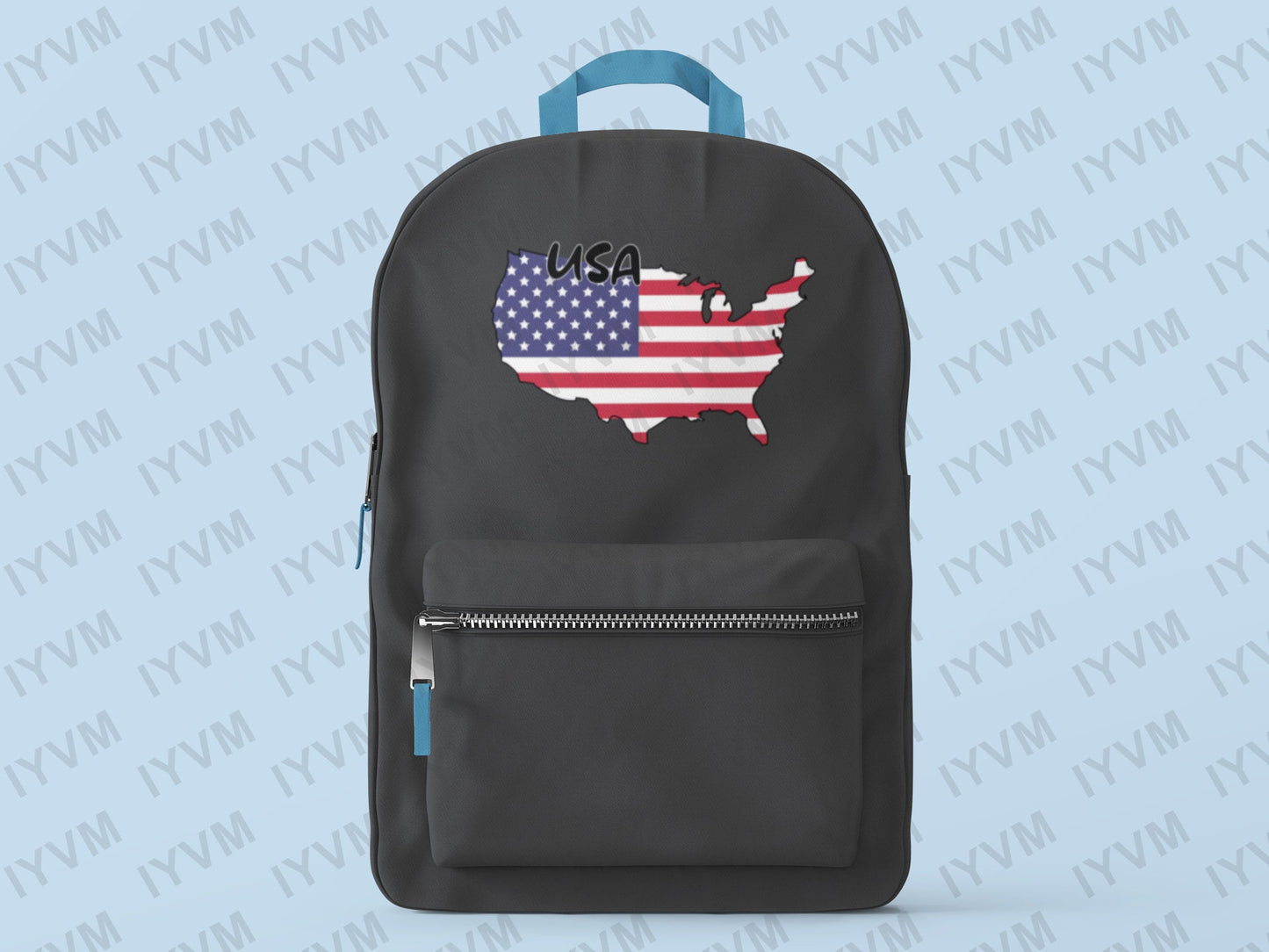 USA Map Iron On Heat Transfer Vinyl HTV / United States of America / In God We Trust / Washington DC / American