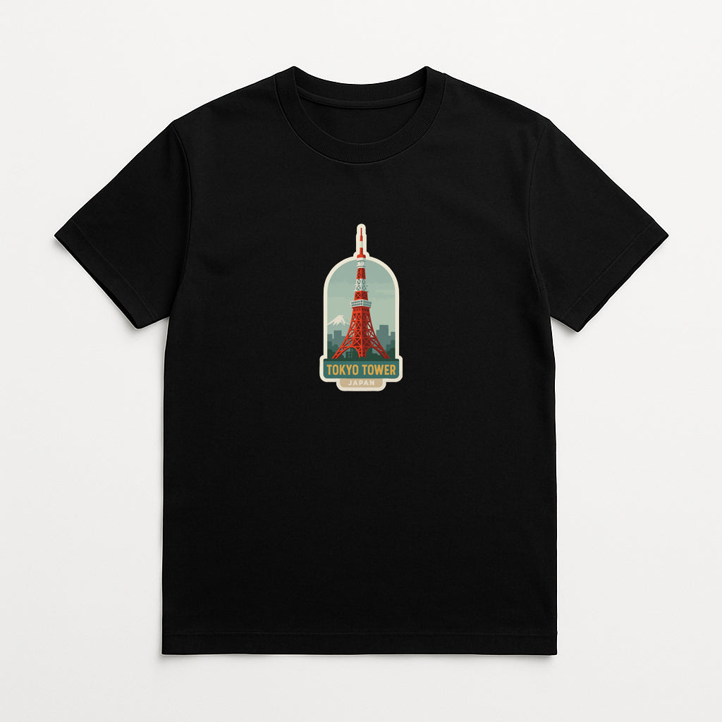 Tokyo Tower Japan Iron On Heat Transfer Vinyl HTV Die-Cut Symbolic Landmark