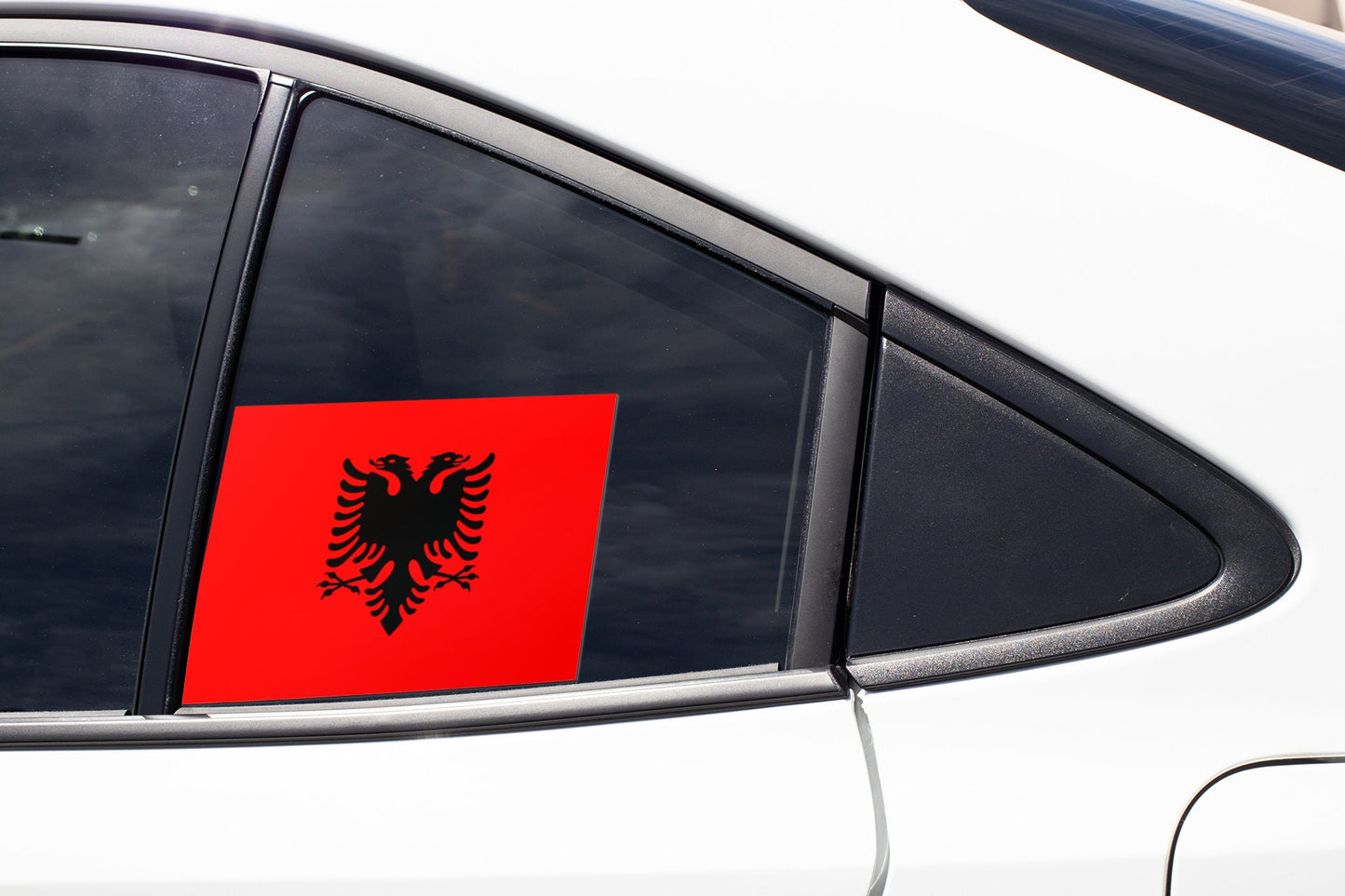 Albania Flag Sticker Decal / Tirana / Ti Shqipëri, më jep nder, më jep emrin Shqipëtar / Albanian
