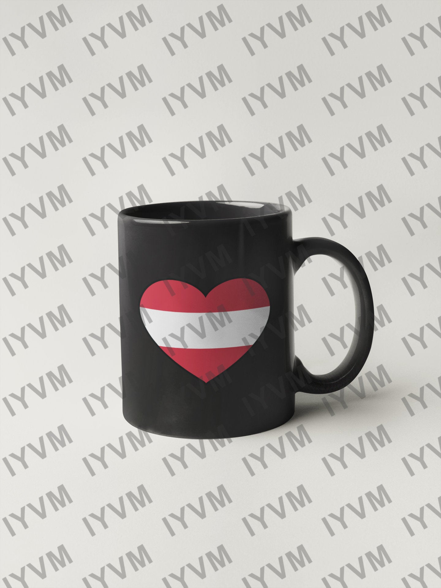 Austria Flag Heart Sticker Decal / Vienna / Republic of Austria