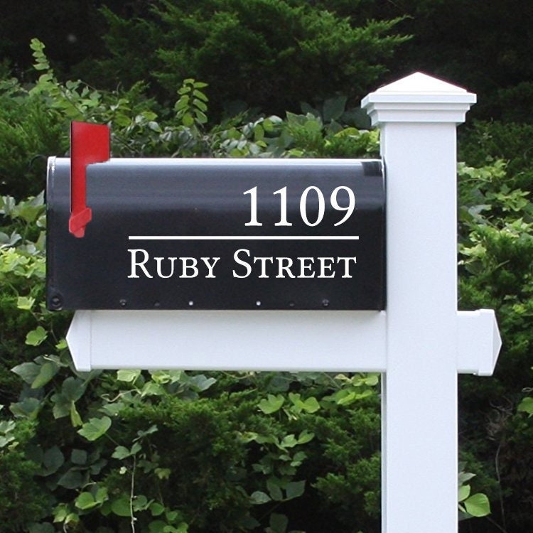 Mailbox Numbers Sticker Decal Street Address Street Numbers