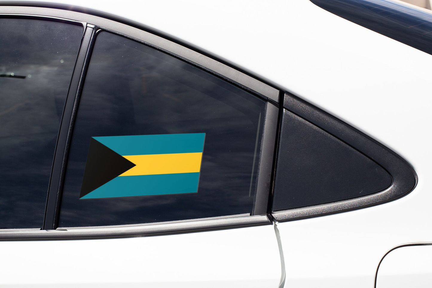 The Bahamas Flag Sticker Decal / Nassau / Commonwealth of The Bahamas / Bahamian