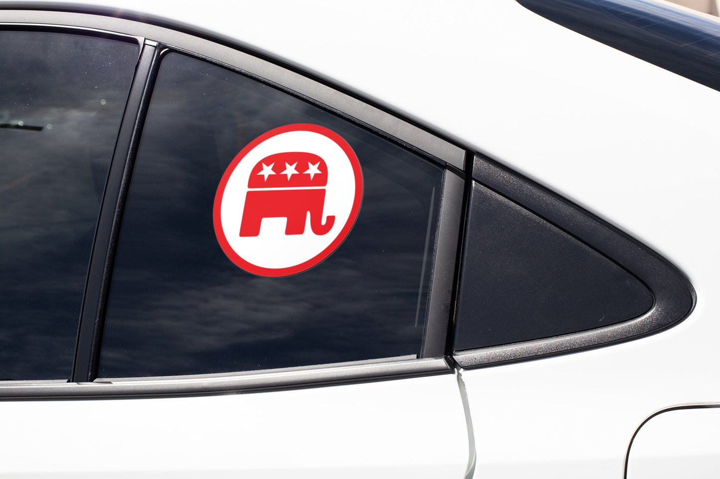Republican Elephant Sticker Decal Republican GOP Party 2024 Presidential Election