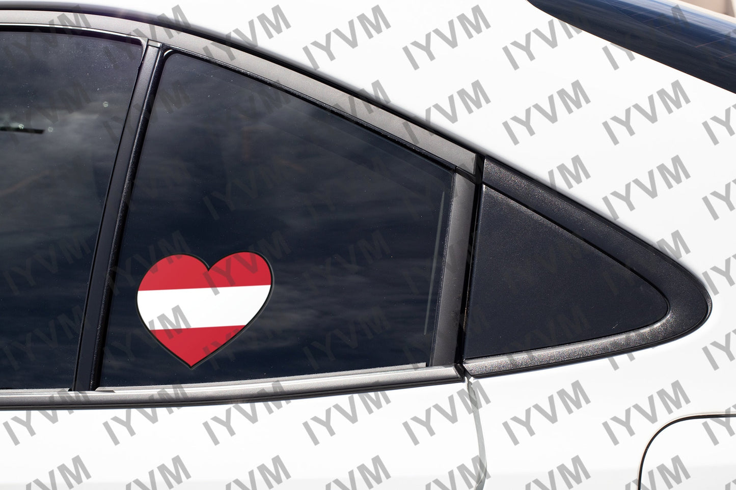 Austria Flag Heart Sticker Decal / Vienna / Republic of Austria