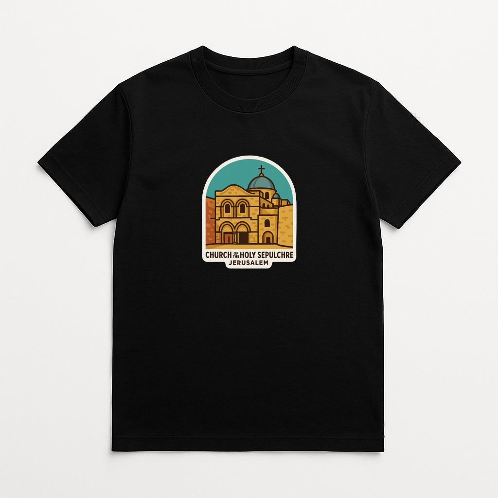 Church of the Holy Sepulchre Jerusalem Iron On Heat Transfer Vinyl HTV Symbolic