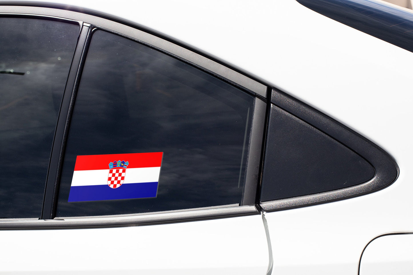 Croatia Flag Sticker Decal / Zagreb / Croatian / Republika Hrvatska / Republic of Croatia