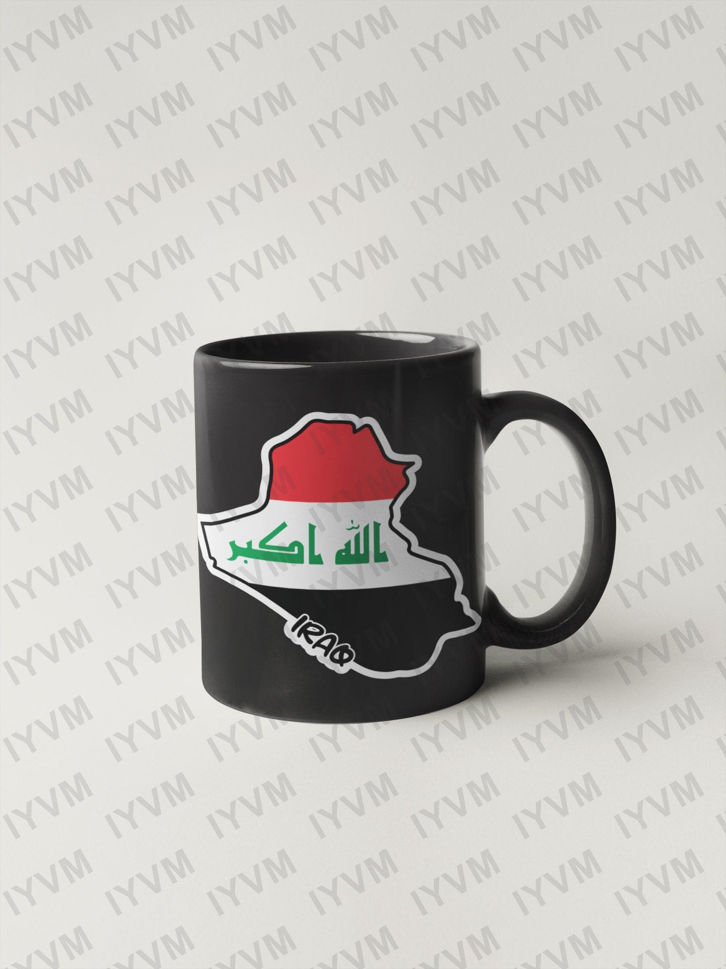 Iraq Map Flag Sticker Decal / Republic of Iraq / Baghdad / Iraqi